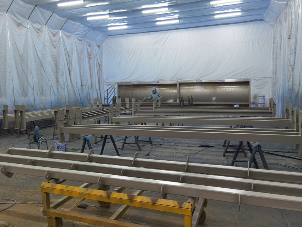 諸暨鋼結構噴漆車(chē)間